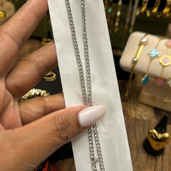 Stainless Steel Silver Necklace - Picture 2 of 10